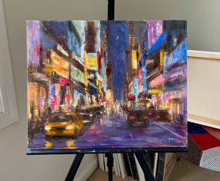 NYC Night by Yangzi Xu |  Context View of Artwork 