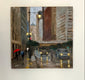 Original art for sale at UGallery.com | Rainy Afternoon, La Salle Street by Yangzi Xu | $525 | oil painting | 16' h x 16' w | thumbnail 3