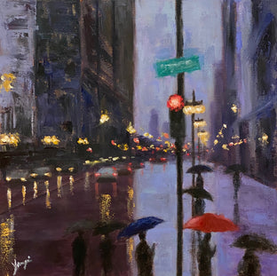 The Umbrellas on Michigan Ave by Yangzi Xu |  Artwork Main Image 