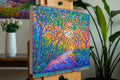 Original art for sale at UGallery.com | Autumn Forest by Tao Bai | $1,225 | oil painting | 20' h x 28' w | thumbnail 2