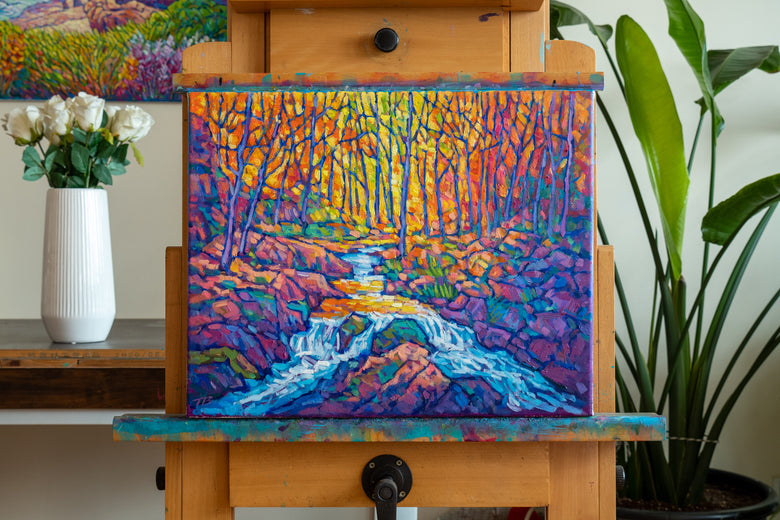 Autumn Stream by Tao Bai |  Context View of Artwork 