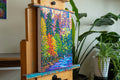 Original art for sale at UGallery.com | Colorful Canyon by Tao Bai | $700 | oil painting | 20' h x 16' w | thumbnail 2