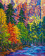 Original art for sale at UGallery.com | Colorful Canyon by Tao Bai | $700 | oil painting | 20' h x 16' w | thumbnail 1