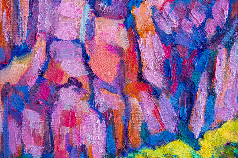 Quiet Valley by Tao Bai |   Closeup View of Artwork 