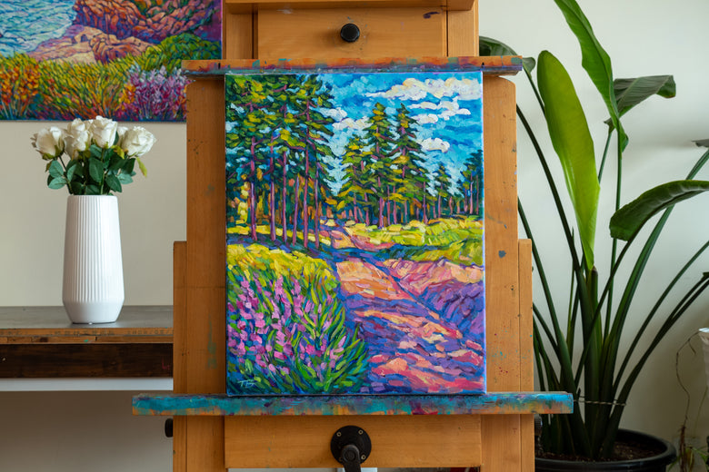 Sunny Spring by Tao Bai |  Context View of Artwork 