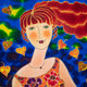 Original art for sale at UGallery.com | Daydreaming by Yelena Sidorova | $2,300 | mixed media artwork | 36' h x 36' w | thumbnail 4