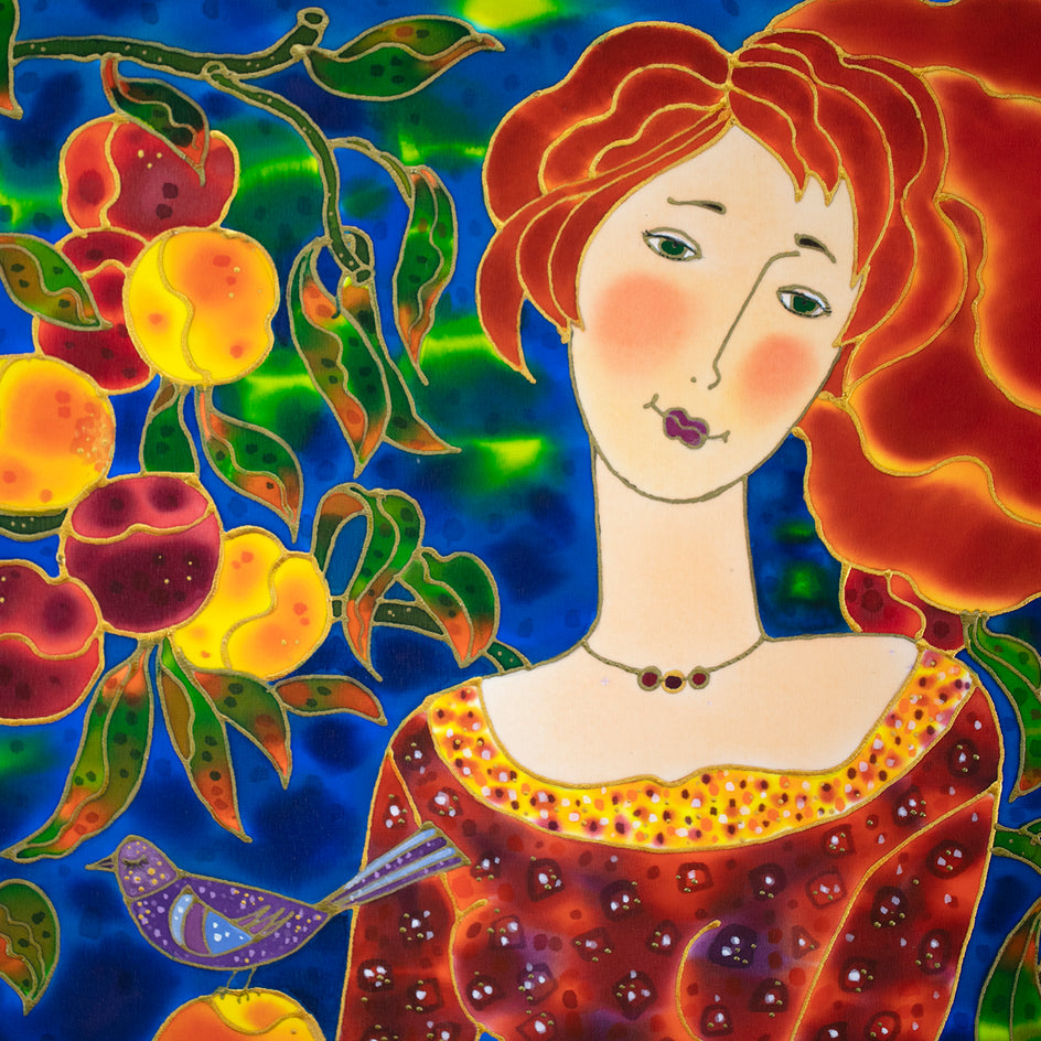 Harvest Time. Colorado Peaches by Yelena Sidorova |  Closeup View of Artwork 
