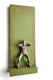 Original art for sale at UGallery.com | Small Being Standing on Green A by Yelitza Diaz | $575 | mixed media artwork | 20' h x 7.5' w | thumbnail 2