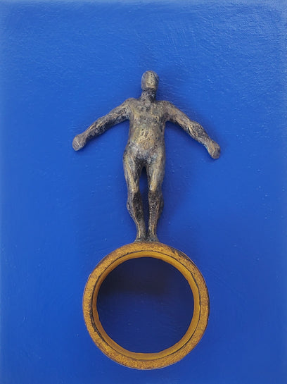 Balance on Blue, Ochre. by Yelitza Diaz | Artwork Main Image