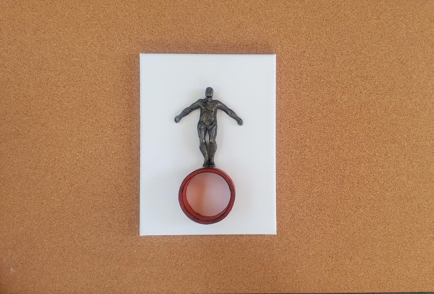 Balance on White, Red by Yelitza Diaz |  Context View of Artwork 