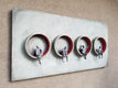 Original art for sale at UGallery.com | Circles of Life by Yelitza Diaz | $4,175 | mixed media artwork | 24' h x 48' w | thumbnail 2