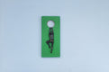 Original art for sale at UGallery.com | Climber on Green Hanging on the Moon. by Yelitza Diaz | $325 | mixed media artwork | 11' h x 5' w | thumbnail 3