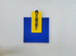 Original art for sale at UGallery.com | Climbers on Yellow N Blue Square. by Yelitza Diaz | $450 | mixed media artwork | 16' h x 12' w | thumbnail 3
