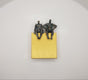 Original art for sale at UGallery.com | Couple on Gold 1/50 by Yelitza Diaz | $445 | mixed media artwork | 9' h x 6' w | thumbnail 2