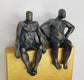 Original art for sale at UGallery.com | Couple on Gold 1/50 by Yelitza Diaz | $445 | mixed media artwork | 9' h x 6' w | thumbnail 4