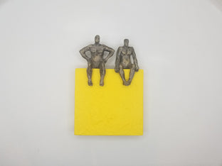 Couple on Yellow Square by Yelitza Diaz |  Context View of Artwork 