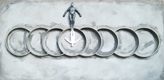 Original art for sale at UGallery.com | Expansion by Yelitza Diaz | $4,175 | mixed media artwork | 24' h x 48' w | thumbnail 1