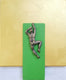 Original art for sale at UGallery.com | Green Climber on Gold by Yelitza Diaz | $450 | mixed media artwork | 14.5' h x 12' w | thumbnail 1
