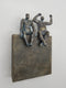 Original art for sale at UGallery.com | Harmony Couple on Bronze 1 by Yelitza Diaz | $300 | mixed media artwork | 9' h x 6' w | thumbnail 2