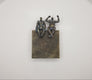 Original art for sale at UGallery.com | Harmony Couple on Bronze 1 by Yelitza Diaz | $300 | mixed media artwork | 9' h x 6' w | thumbnail 3