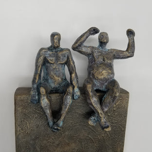 Harmony Couple on Bronze 1 by Yelitza Diaz |   Closeup View of Artwork 