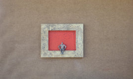 Original art for sale at UGallery.com | Man on Square by Yelitza Diaz | $2,175 | mixed media artwork | 22.5' h x 28' w | thumbnail 3