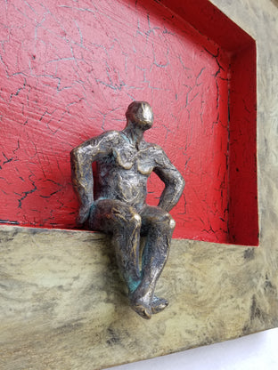 Man on Square by Yelitza Diaz |   Closeup View of Artwork 