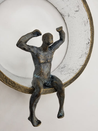 Man on the Moon II by Yelitza Diaz |   Closeup View of Artwork 