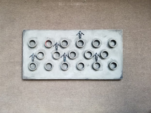 Original art for sale at UGallery.com | Multiple Worlds by Yelitza Diaz | $4,175 | mixed media artwork | 24' h x 48' w | photo 3