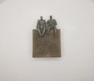 Original art for sale at UGallery.com | Peaceful Couple on Bronze 1/50 by Yelitza Diaz | $445 | mixed media artwork | 9' h x 6' w | thumbnail 3