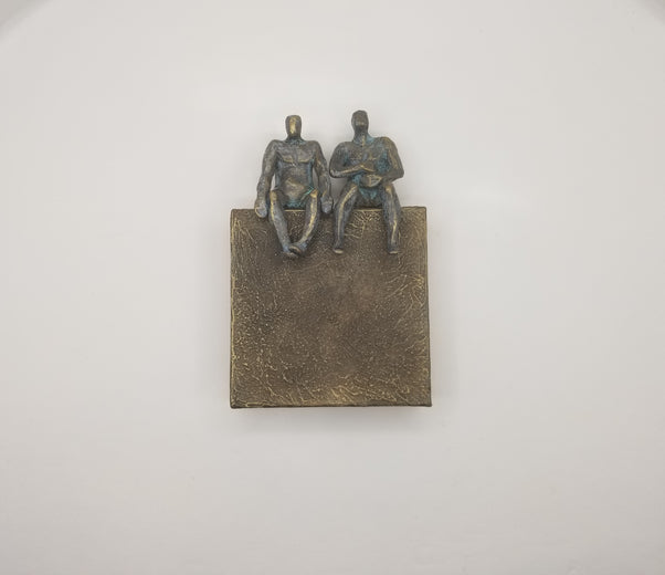 Peaceful Couple on Bronze 1/50 by Yelitza Diaz |  Context View of Artwork 