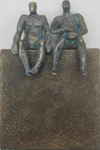 Peaceful Couple on Bronze 1/50 by Yelitza Diaz |  Artwork Main Image 