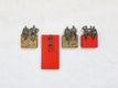 Original art for sale at UGallery.com | Red & Bronze Small Beings by Yelitza Diaz | $975 | mixed media artwork | 12' h x 28' w | thumbnail 3