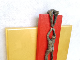 Red Climber on Gold by Yelitza Diaz |  Context View of Artwork 
