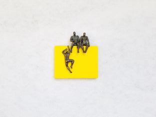 Sitting on Yellow by Yelitza Diaz |  Context View of Artwork 