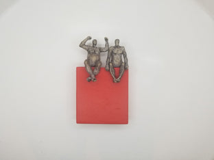 Successful Couple on Red by Yelitza Diaz |  Context View of Artwork 
