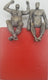 Original art for sale at UGallery.com | Successful Couple on Red by Yelitza Diaz | $300 | mixed media artwork | 9' h x 5.5' w | thumbnail 1
