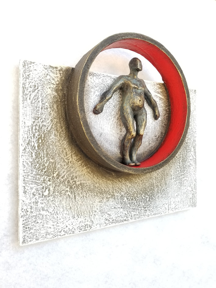 The Circle of Life. A. by Yelitza Diaz |  Side View of Artwork 