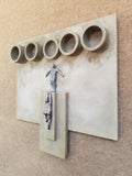 Original art for sale at UGallery.com | Think About It by Yelitza Diaz | $2,150 | mixed media artwork | 23' h x 23' w | thumbnail 2