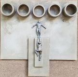 Original art for sale at UGallery.com | Think About It by Yelitza Diaz | $2,150 | mixed media artwork | 23' h x 23' w | thumbnail 1