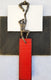 Original art for sale at UGallery.com | White, Black, and Red with Climbers by Yelitza Diaz | $600 | mixed media artwork | 17.5' h x 12' w | thumbnail 1