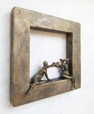 Original art for sale at UGallery.com | Women's Window by Yelitza Diaz | $750 | mixed media artwork | 12' h x 11' w | thumbnail 3