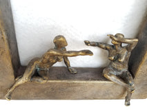 Original art for sale at UGallery.com | Women's Window by Yelitza Diaz | $750 | mixed media artwork | 12' h x 11' w | thumbnail 4