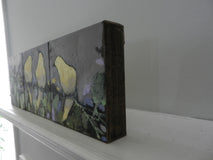 Original art for sale at UGallery.com | Happy and Yellow by Mary Pratt | $450 | oil painting | 6' h x 18' w | thumbnail 2