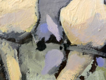 Original art for sale at UGallery.com | Happy and Yellow by Mary Pratt | $450 | oil painting | 6' h x 18' w | thumbnail 4