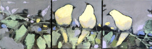 Original art for sale at UGallery.com | Happy and Yellow by Mary Pratt | $450 | oil painting | 6' h x 18' w | photo 1