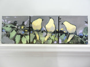 Original art for sale at UGallery.com | Happy and Yellow by Mary Pratt | $450 | oil painting | 6' h x 18' w | photo 3