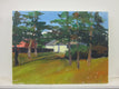 Original art for sale at UGallery.com | Yellow House with Yard by Janet Dyer | $975 | acrylic painting | 18' h x 24' w | thumbnail 3