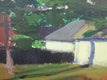 Original art for sale at UGallery.com | Yellow House with Yard by Janet Dyer | $975 | acrylic painting | 18' h x 24' w | thumbnail 4