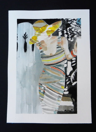 Yellow Sunhat by Mary Pratt |  Side View of Artwork 